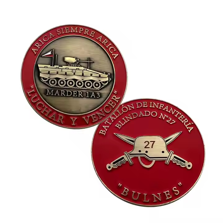 Personalized Challenge Coin with 3D Design and Soft Enamel